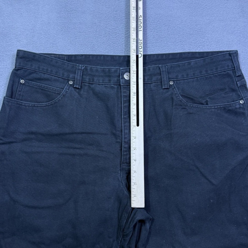 Duluth Trading Pants Mens 40x30 Black Bonded Canvas Workwear Garage Normcore - Picture 5 of 6